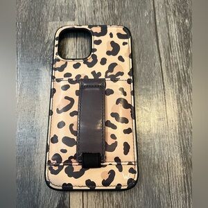 Walli iPhone 12 Pro Max Wallet Phone Case in Cheetah Print Card Holder Vegan